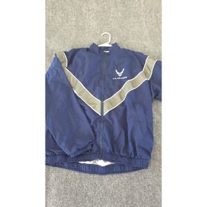 US Air Force Jacket Mens Size Small Physical Training AF PTU‎ Reflective Blue